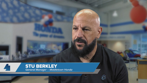 Stu Berkley - Middletown Honda - Testimonial